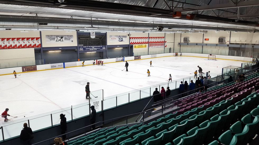 A community hockey arena in Ontario.