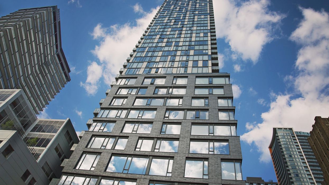 A condo building on Queen Street in Toronto.