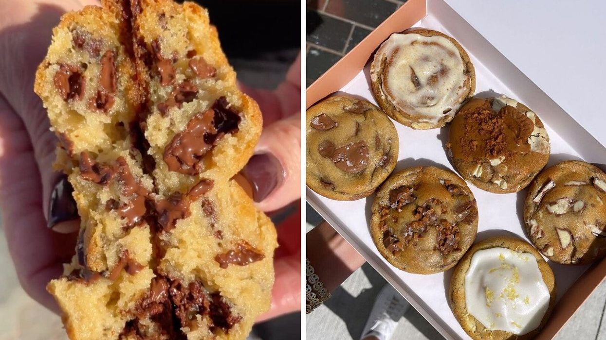 A cookie from Short & Sweet Bakeshop in Toronto, Right: Andrea's Cookies in Toronto