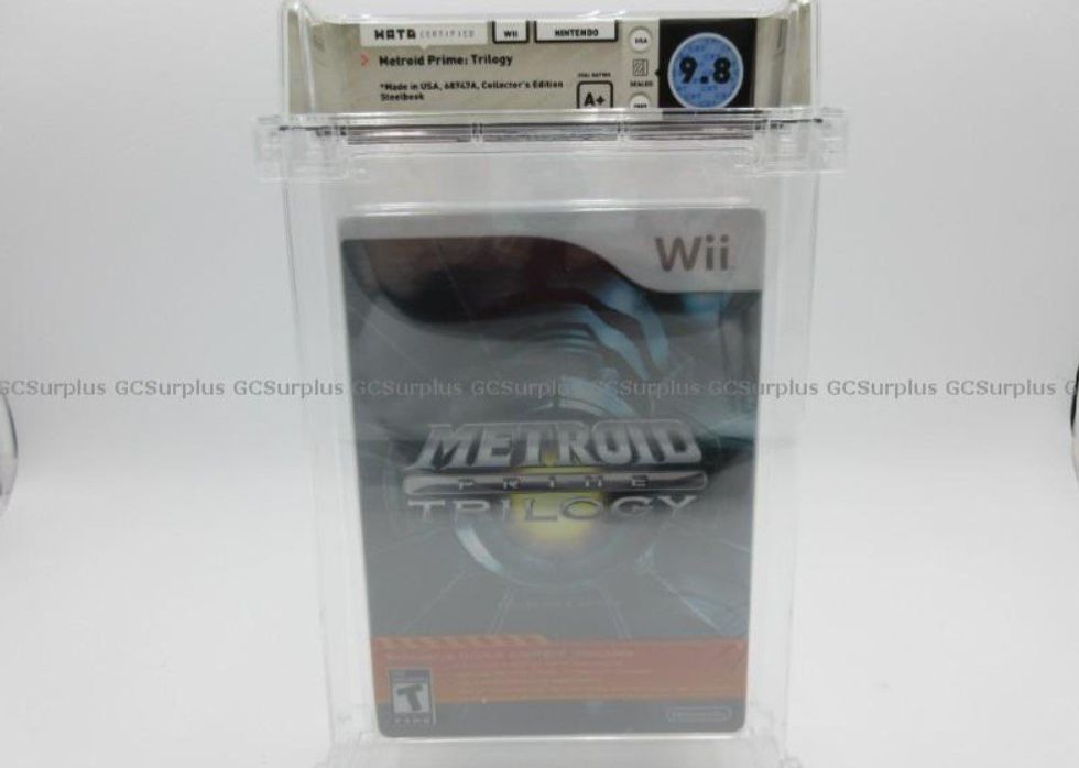 A copy of the Metroid Prime Trilogy for Wii.