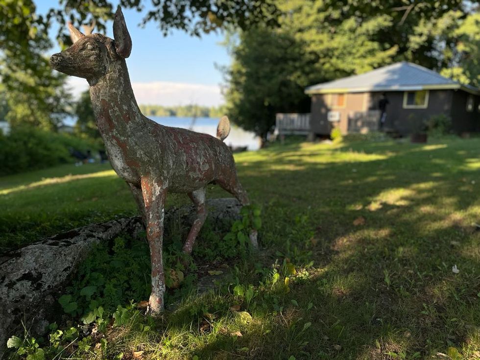 A cottage in Ontario with water views.