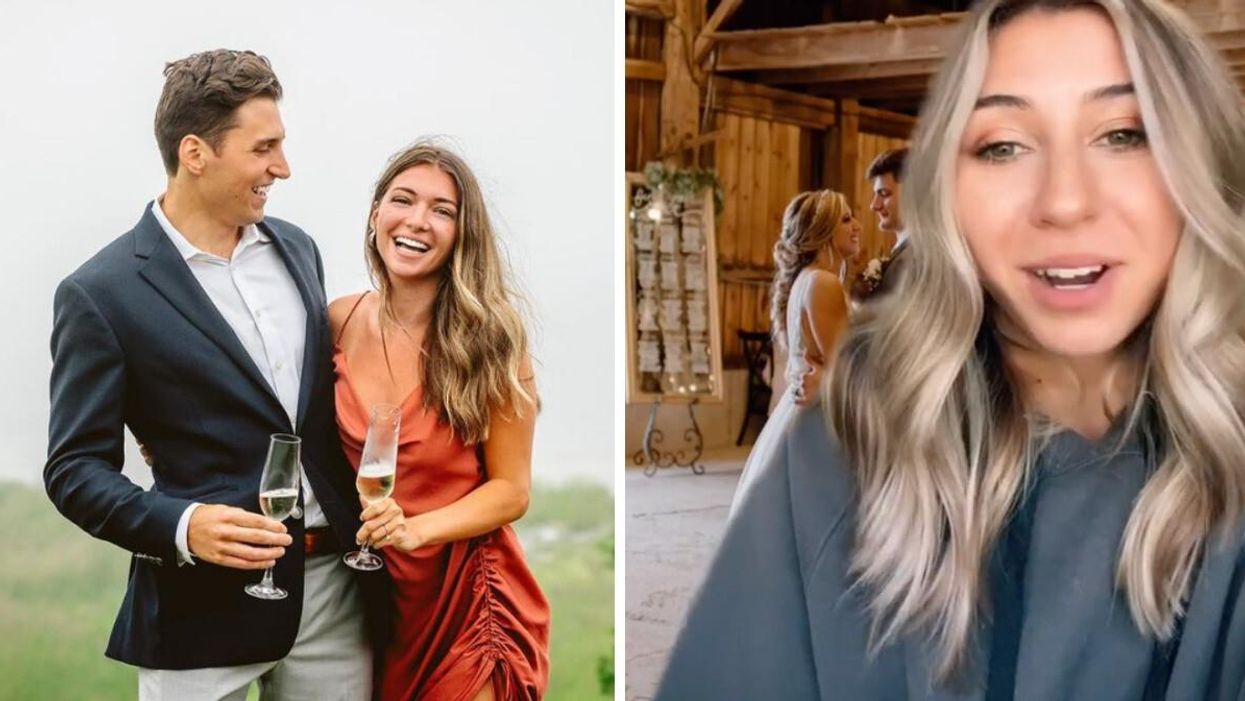 A couple. Right: TikToker.