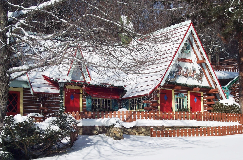 A cozy building at Santa's Workshop.