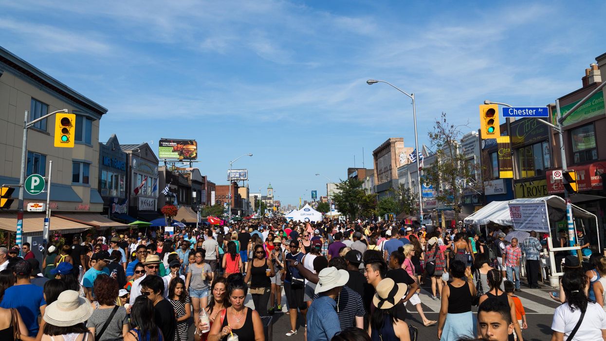 A crowd at the Taste of the Danforth in Toronto.