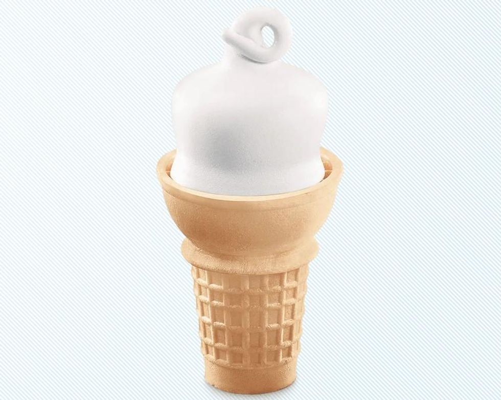A Dairy Queen Vanilla cone.