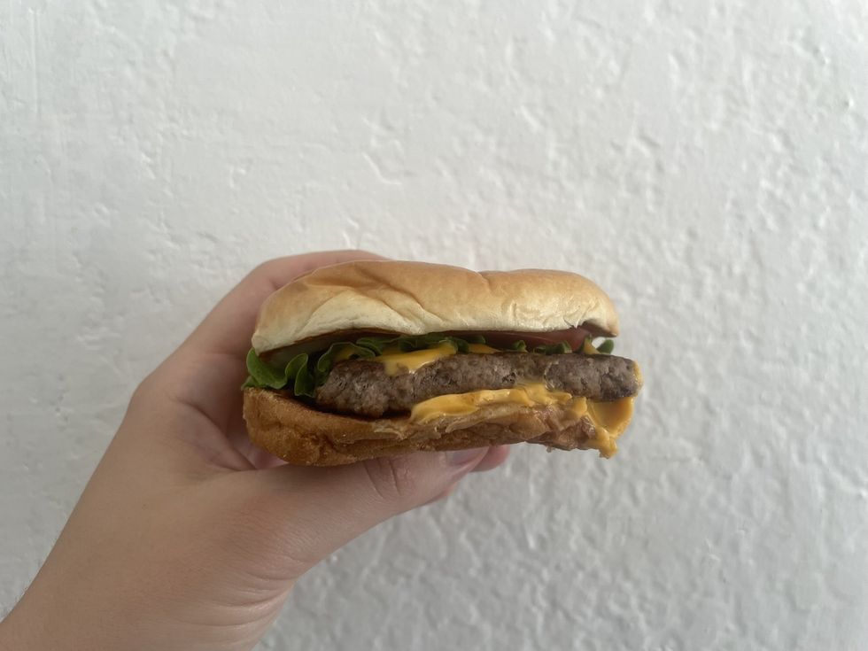 A Dave's Single burger.
