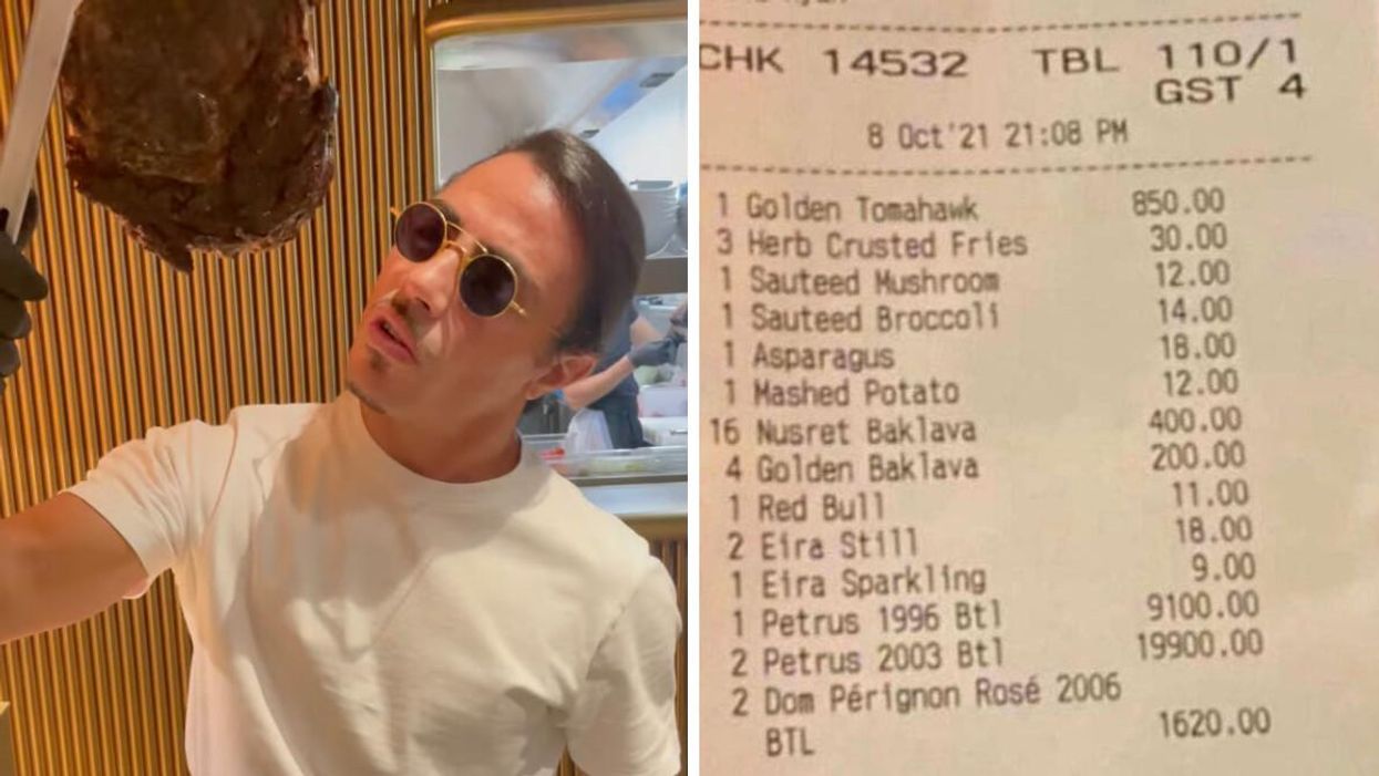 A Dinner At Salt Bae's London Restaurant Left 4 Guests With A $60,000 Bill