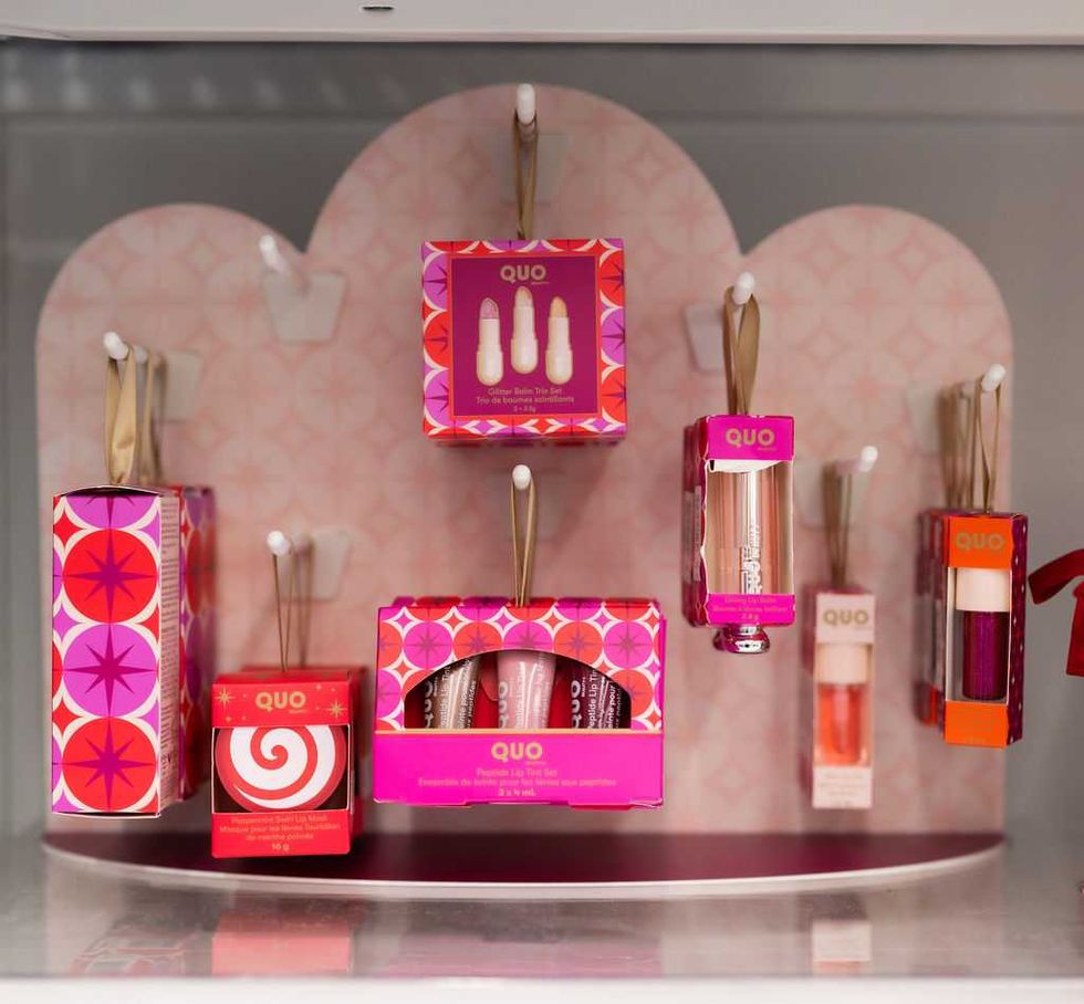 A display of QUO products in Shoppers Drug Mart.