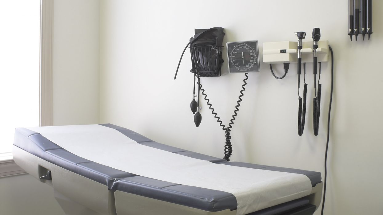 A doctors exam room.