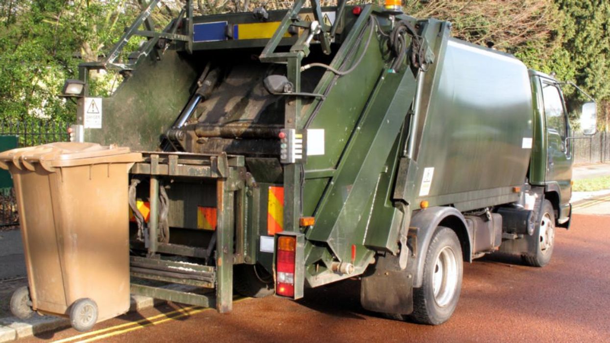A dump truck.
