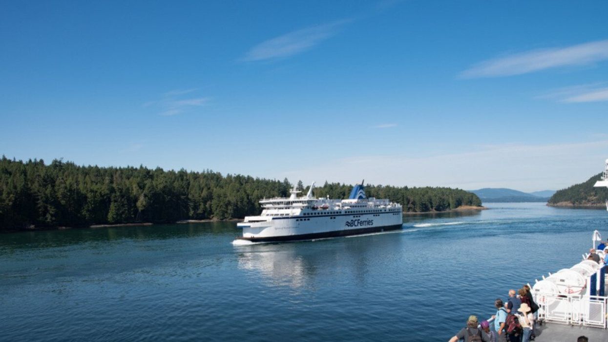 A ferry boat.