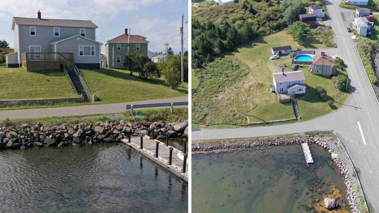 A five-bedroom home for sale in Boudreauville, Nova Scotia.