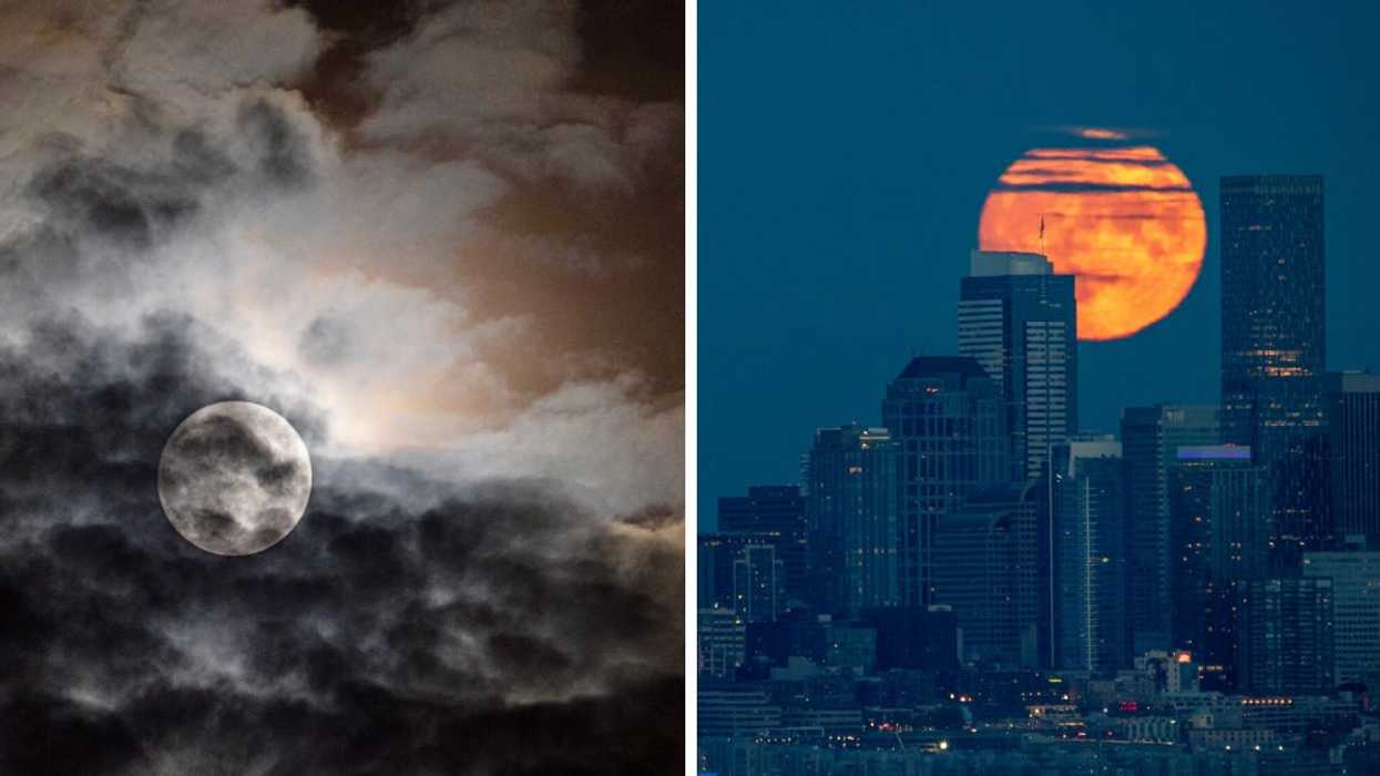 A Full Hunter's Moon Lit Up The Sky Last Night & It Was All Kinds Of Magical (PHOTOS)