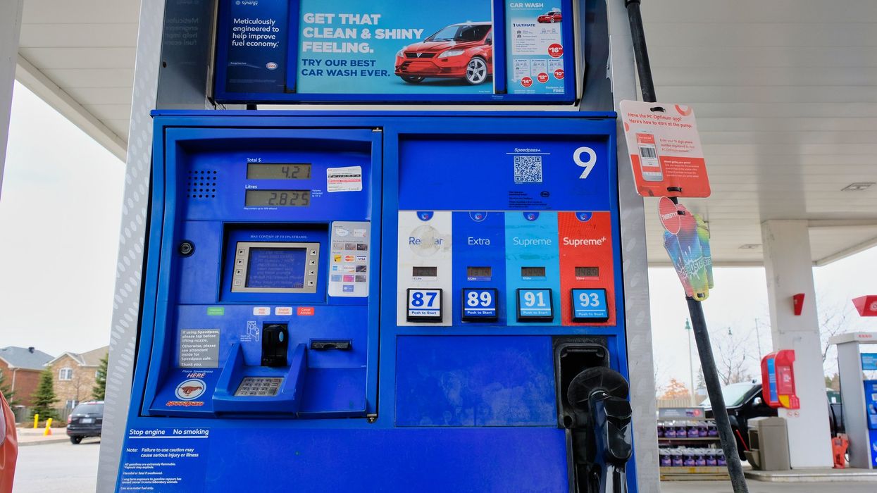 A gas pump in Ontario.