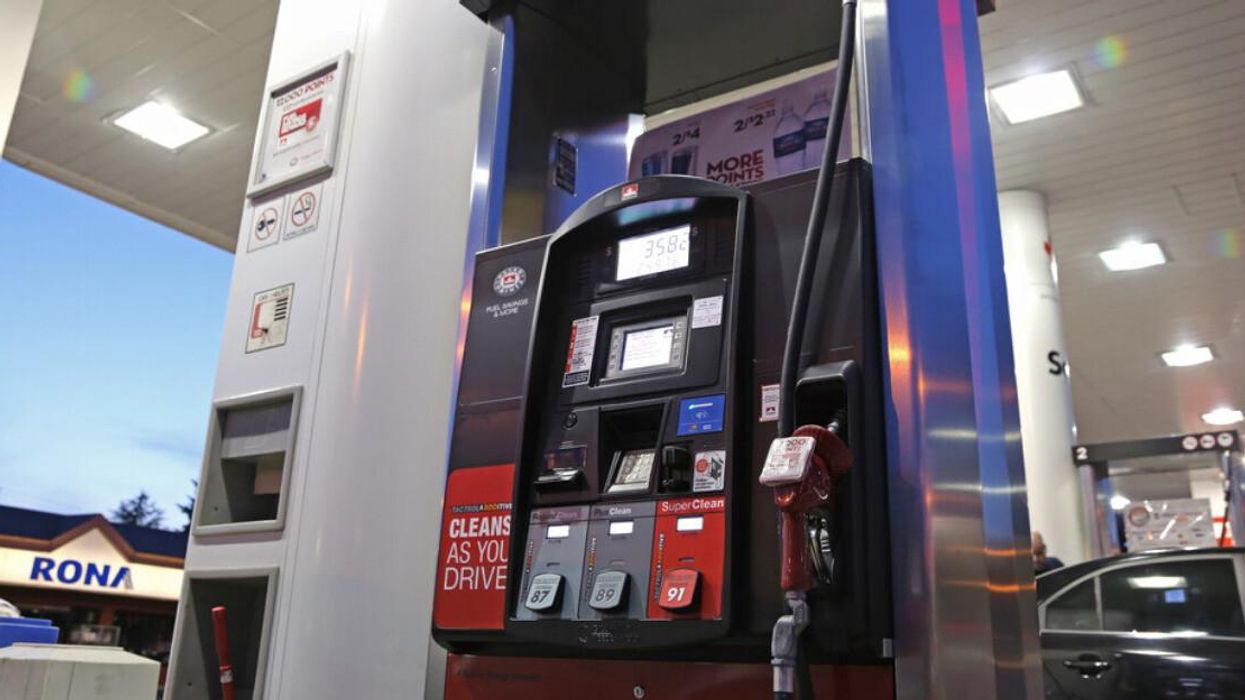 A gas station in Canada.