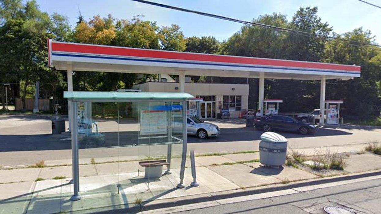 A gas station in Ontario.