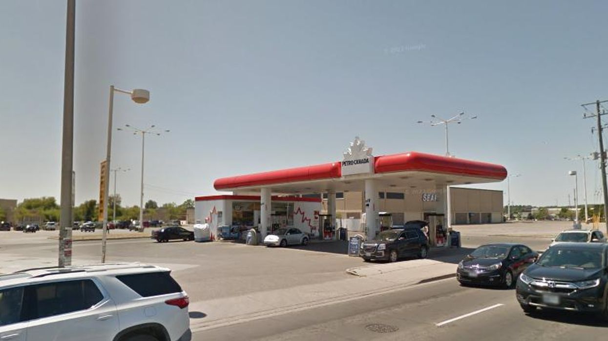 A gas station in Peterborough.