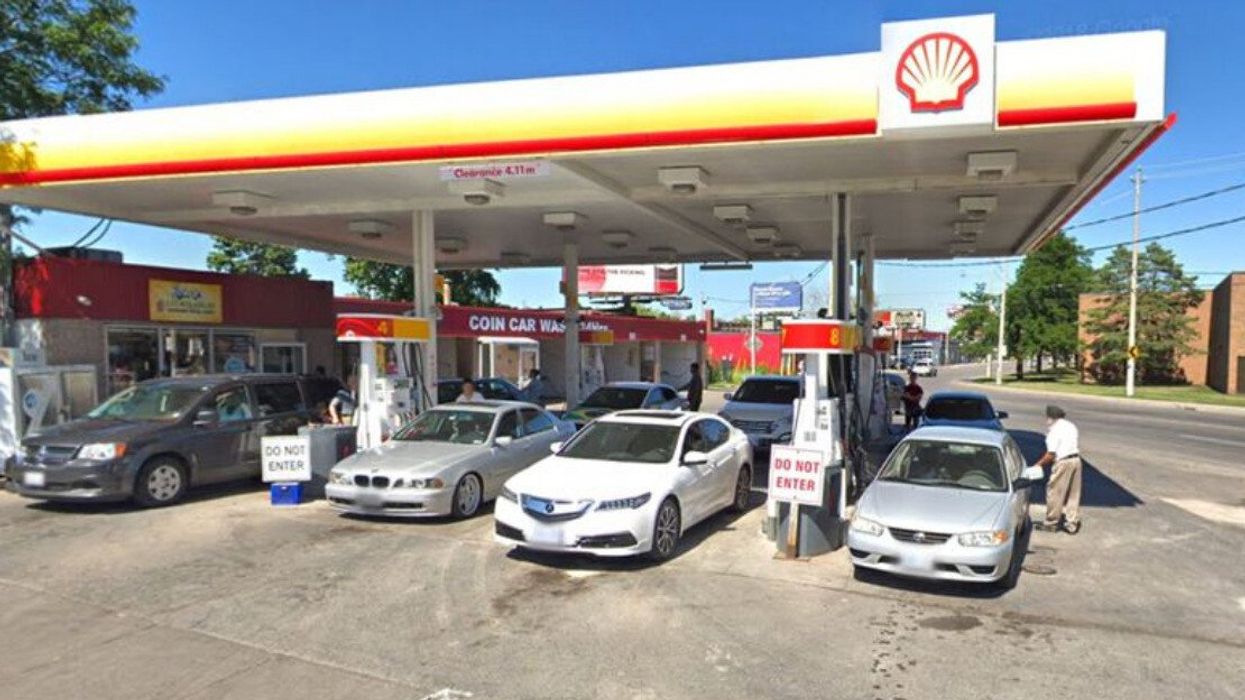 A gas station in Toronto.