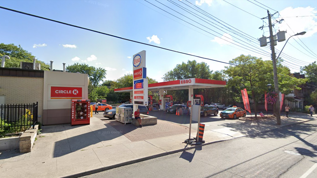 A gas station in Toronto.