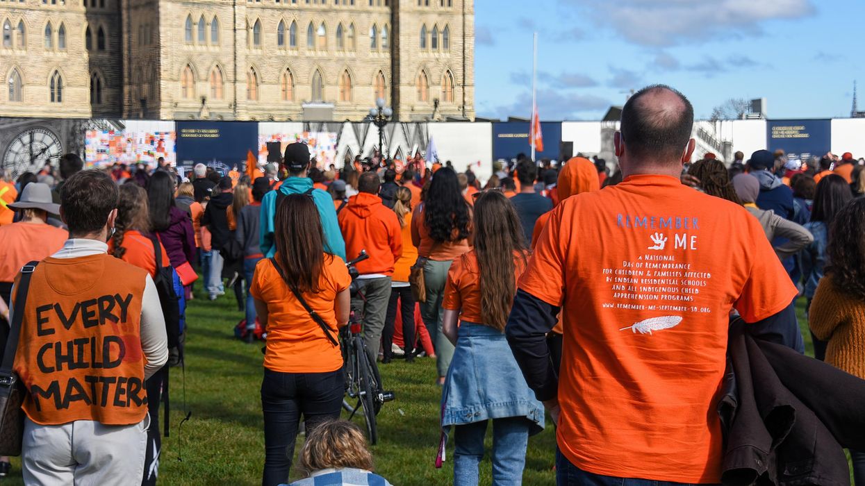 A gathering for the National Day for Truth and Reconciliation.