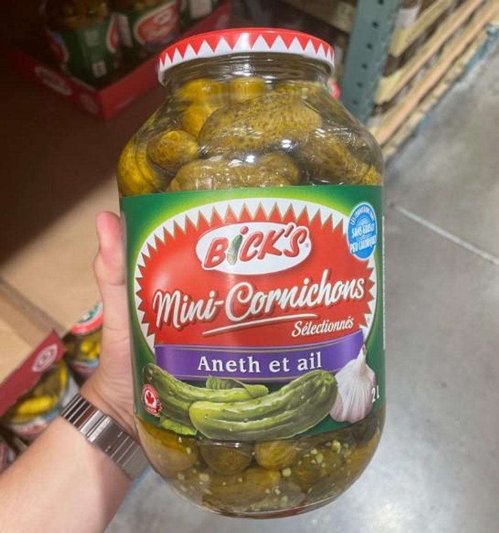 A giant jar of pickles.