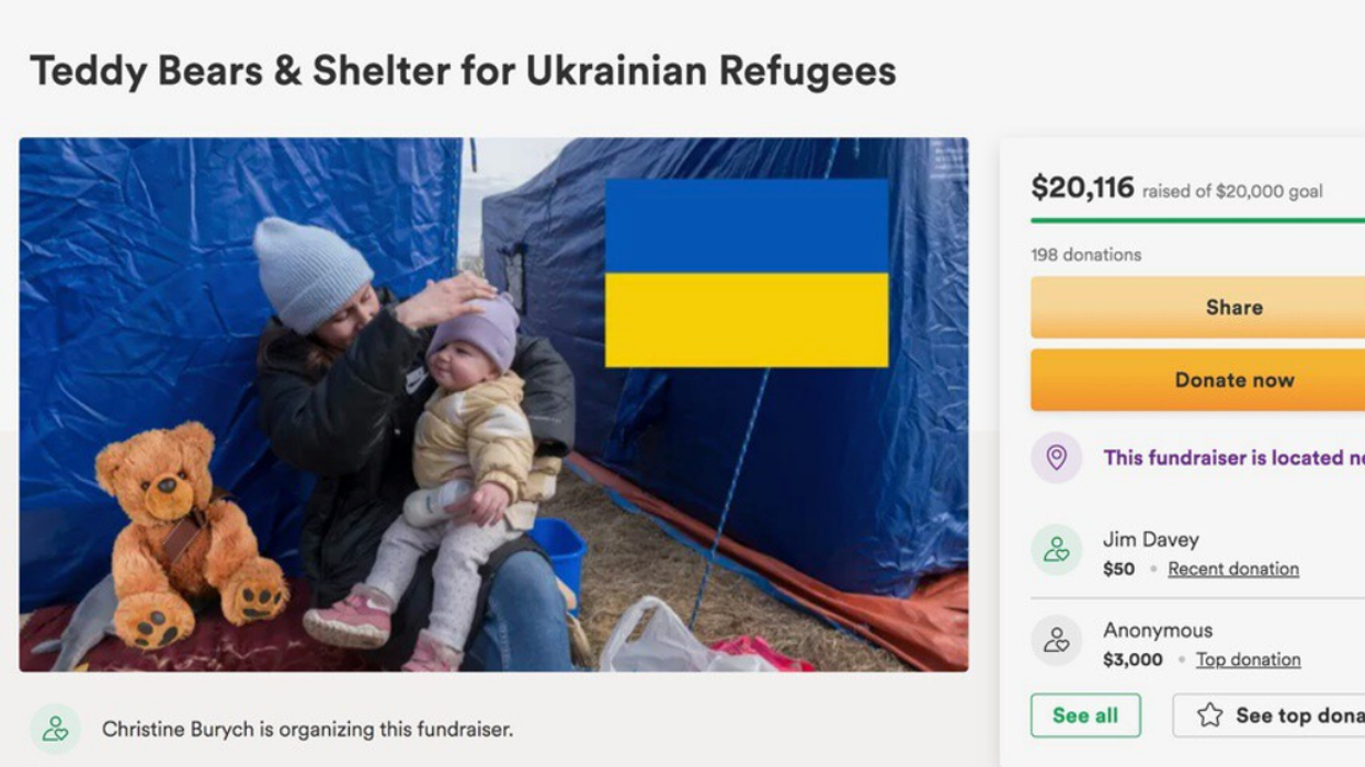 A GoFundMe page for Ukrainian children and refugees.