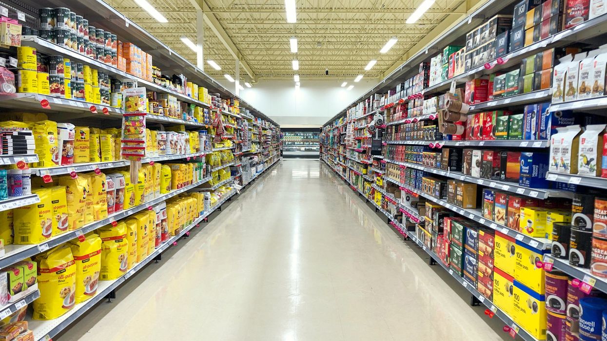 A grocery aisle.