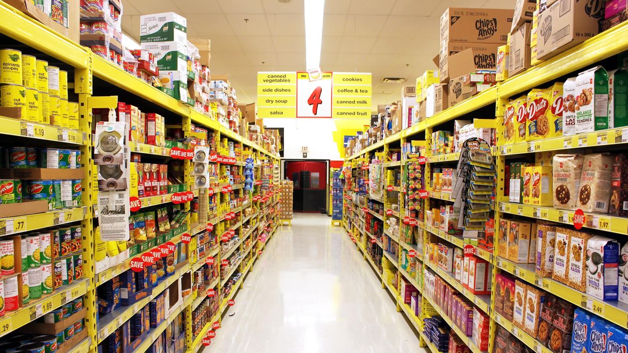 A grocery store aisle.