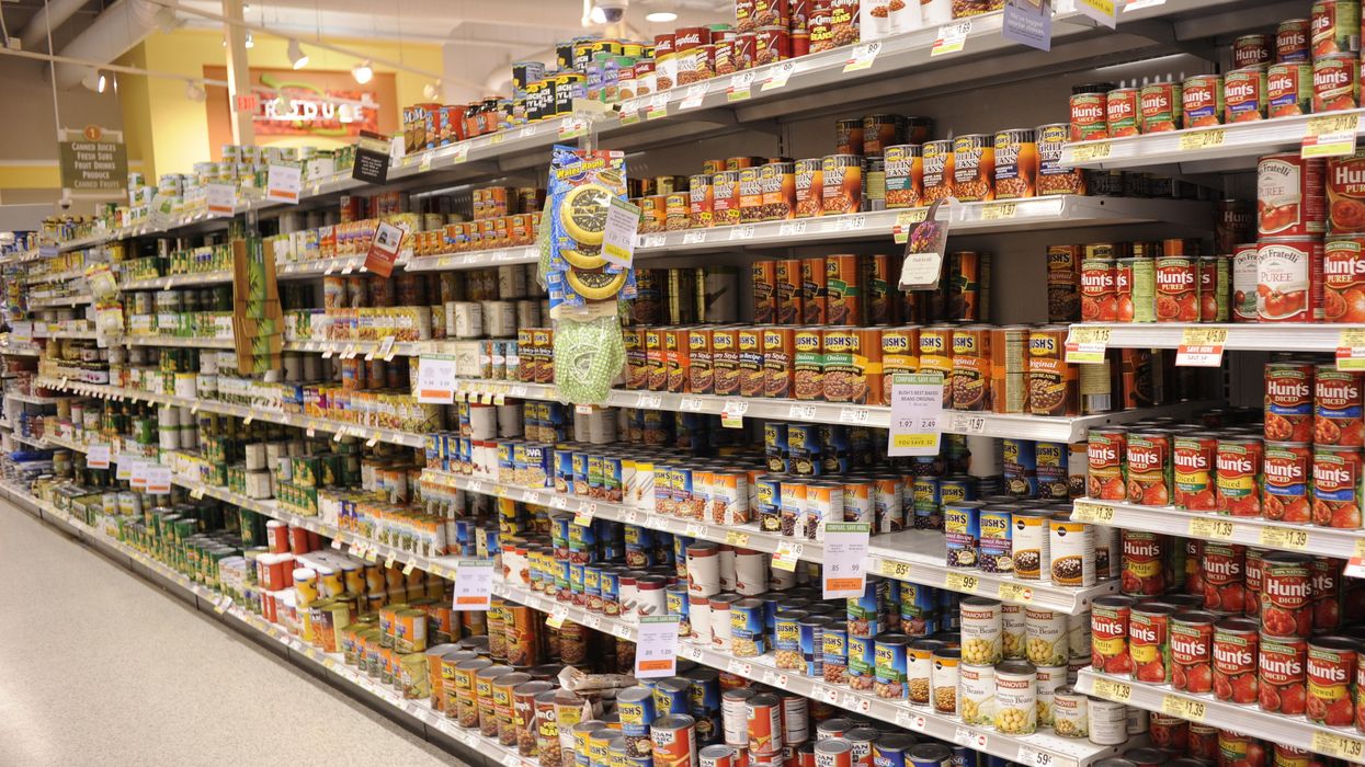A grocery store aisle.