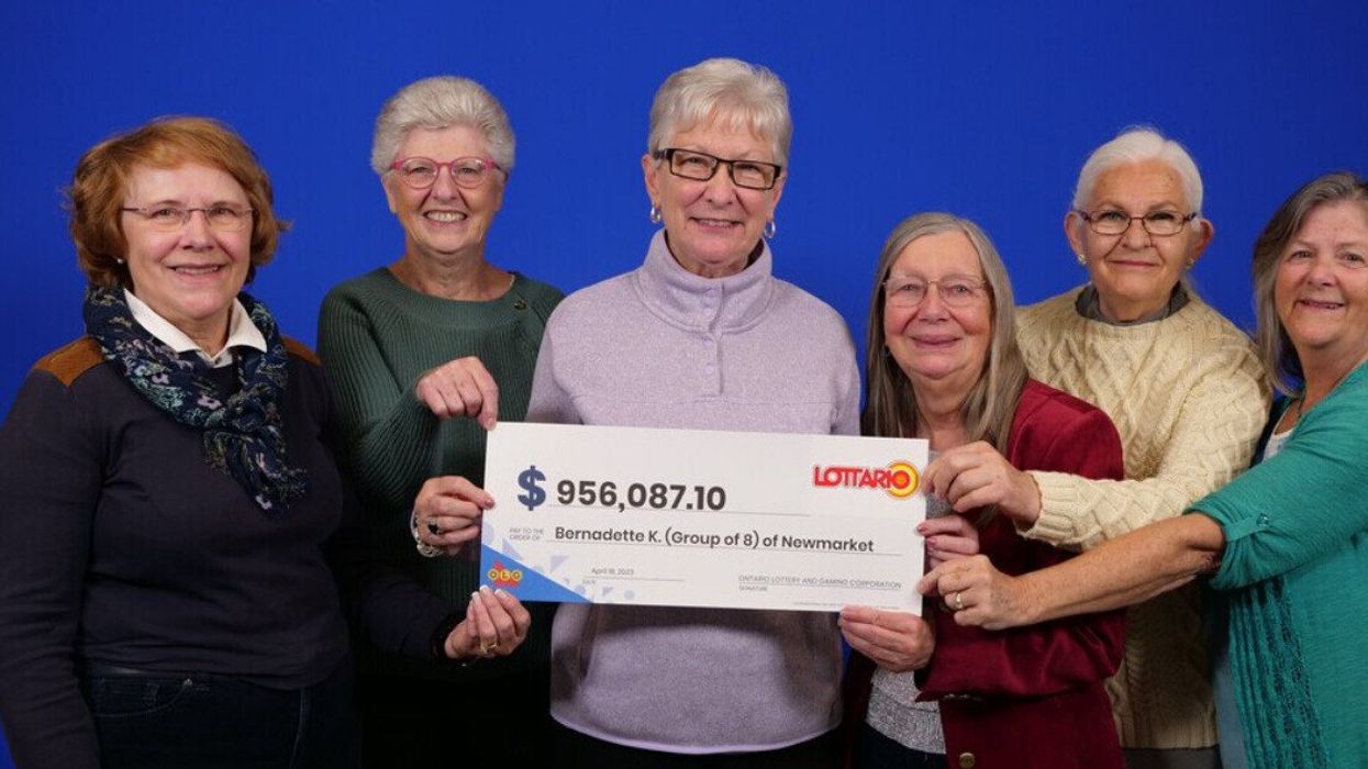 A group of Ontario lottery winners.