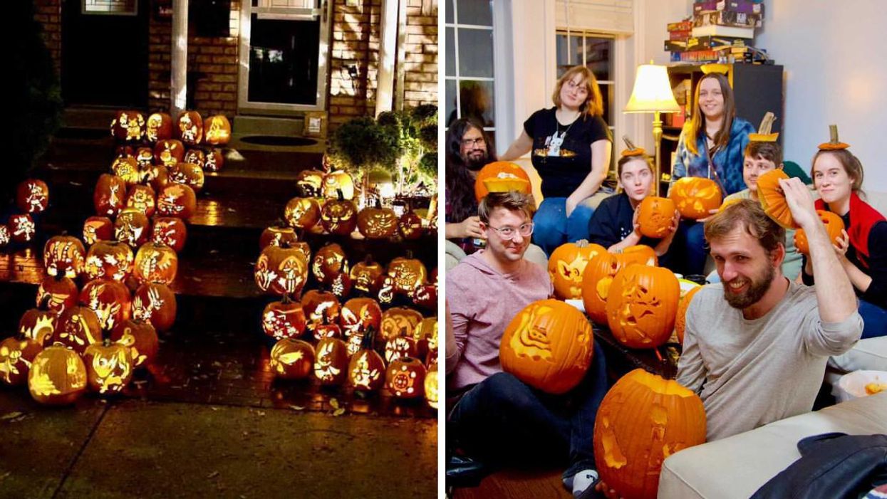 A Group Of Torontonians Set Up A Pokémon Halloween Display With Nearly 100 Pumpkins