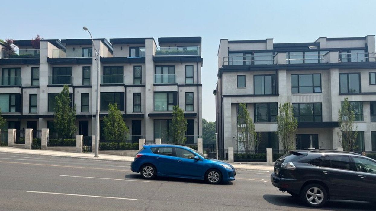 A grouping of Toronto town homes.