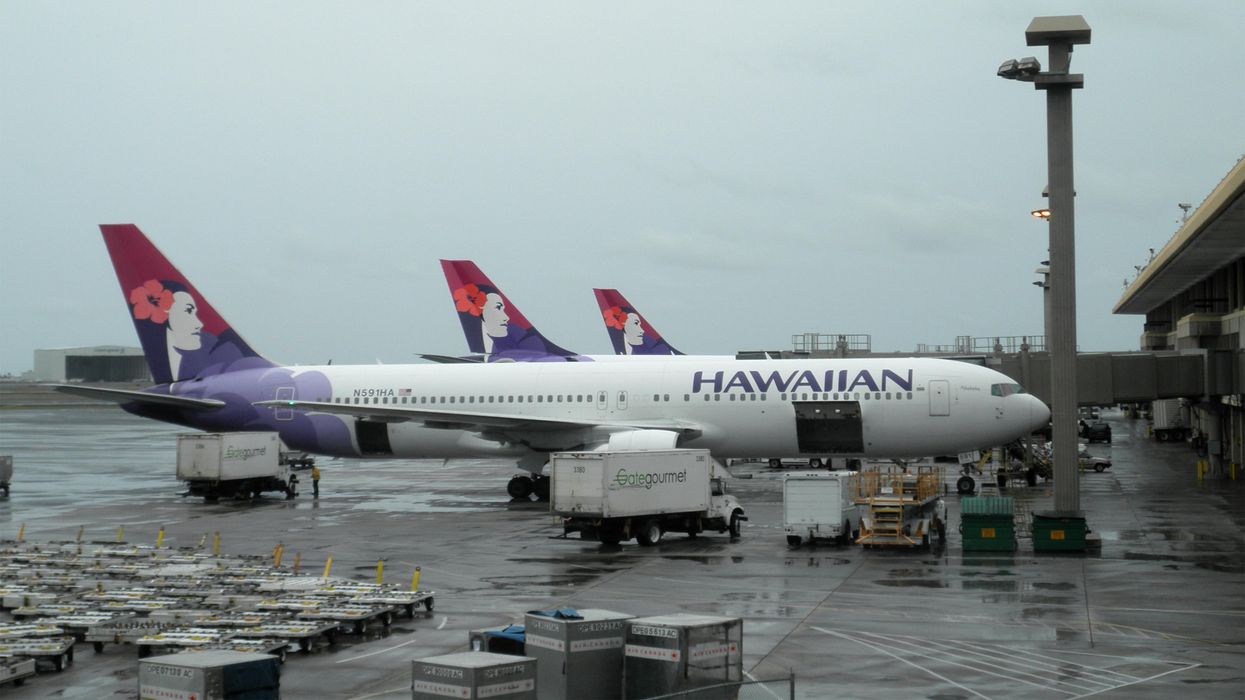 A Hawaiian Airlines plane.