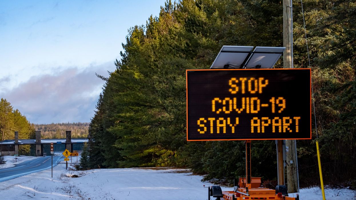 A highway sign in Ontario.