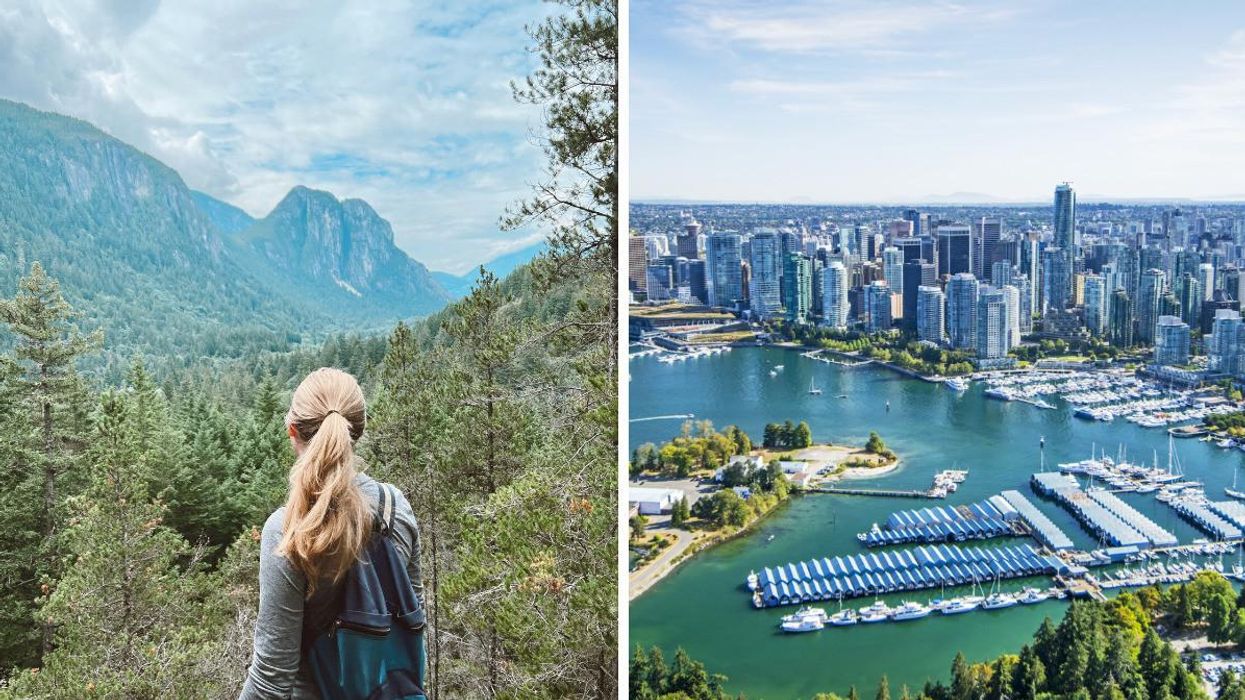 A hike in B.C. right: Vancouver, B.C.