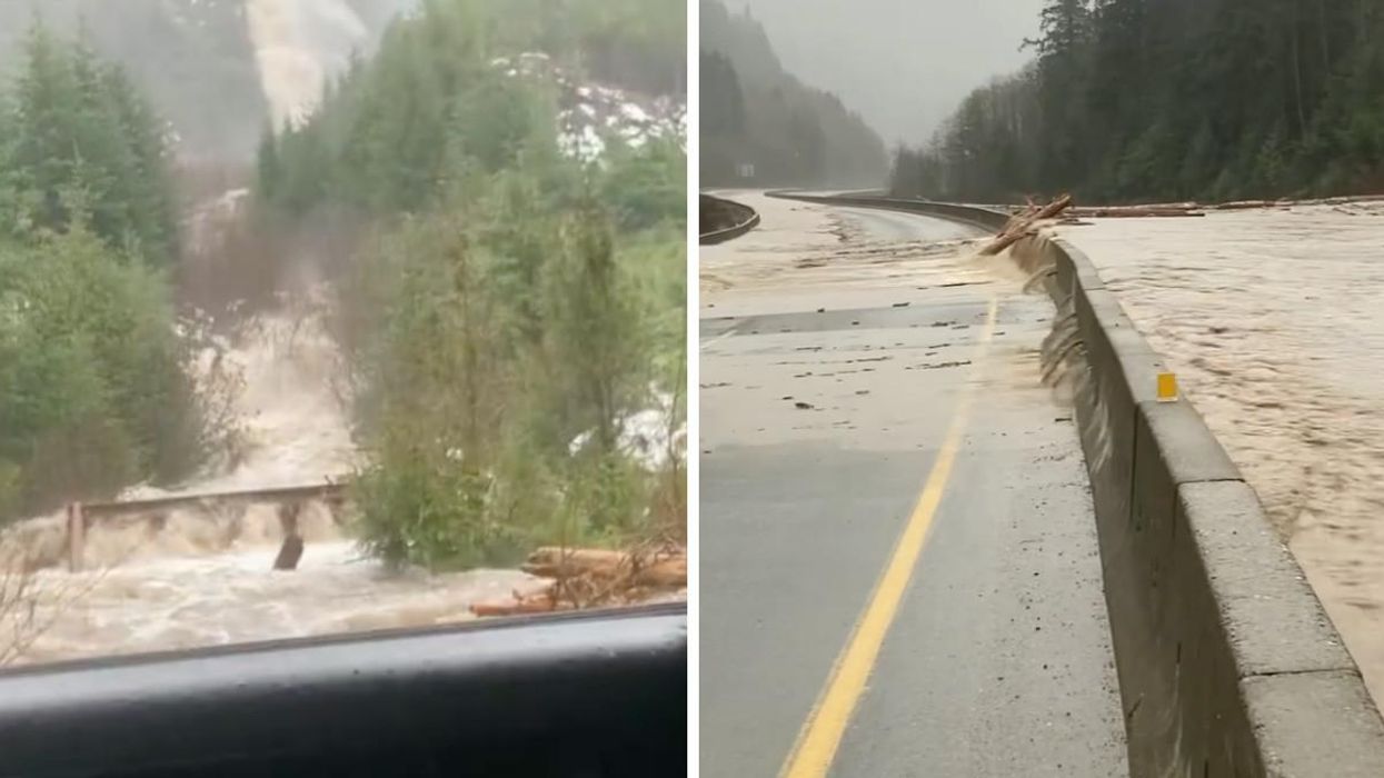A Huge Mudslide Has Closed One Of BC's Major Highways & It Looks Scary AF (VIDEO)