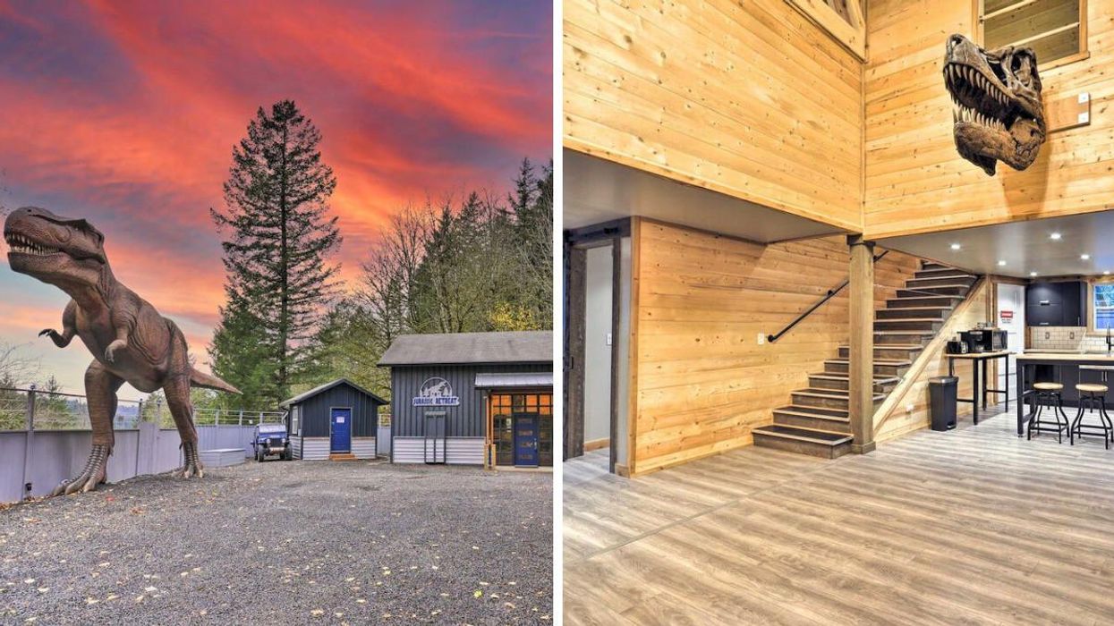 A 'Jurassic Park' Home Is On Airbnb & They Spared No Expense To Stay On Dino Brand
