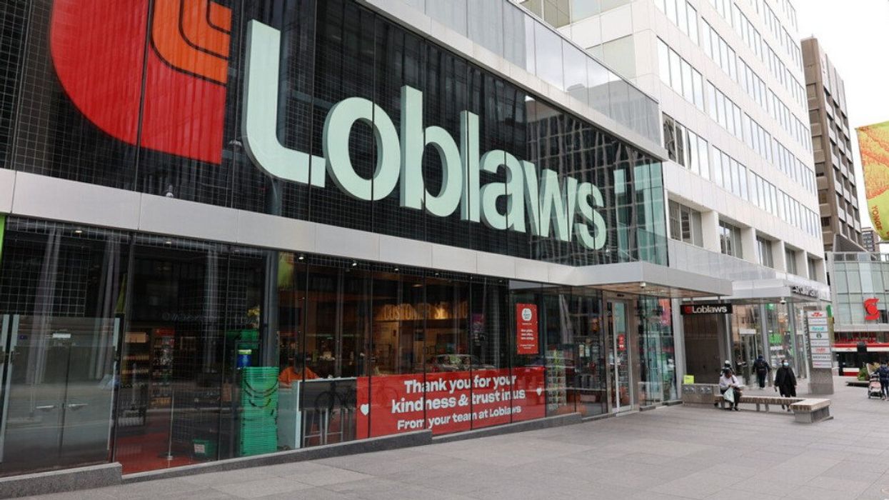 A Loblaws storefront in Toronto, Ontario.