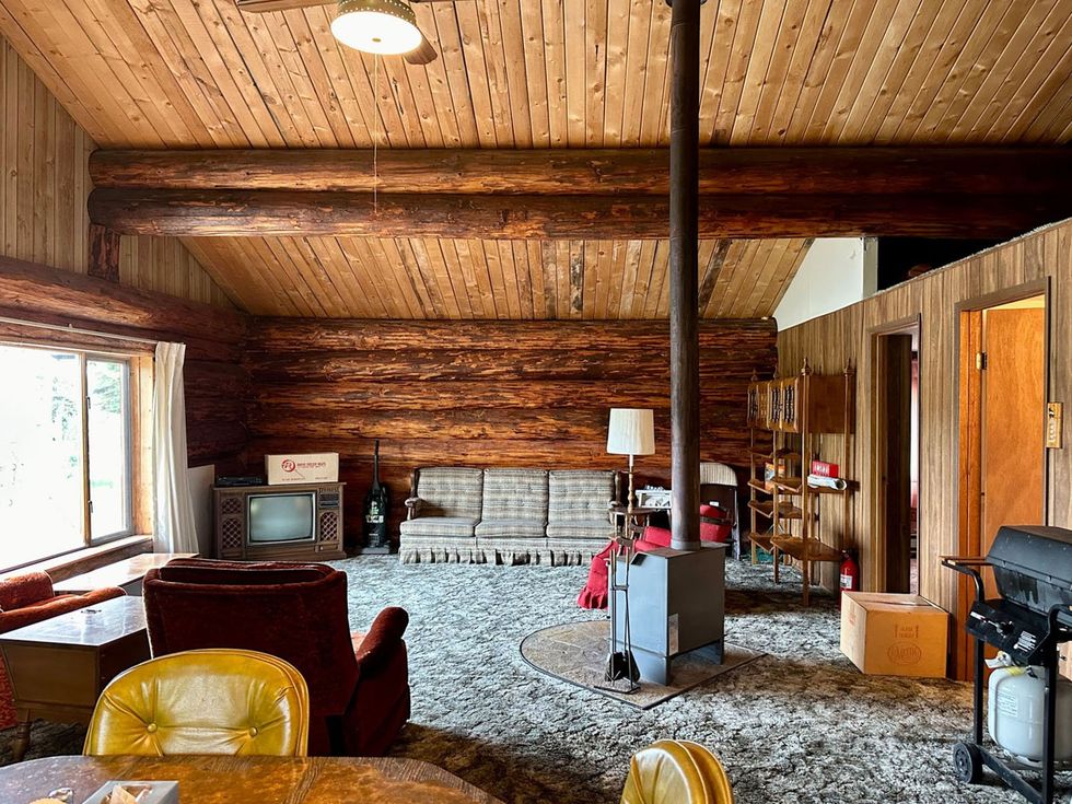 A log cabin for sale in B.C.