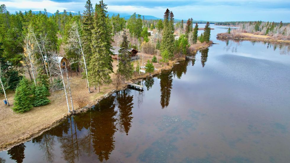 A log cabin for sale in B.C.