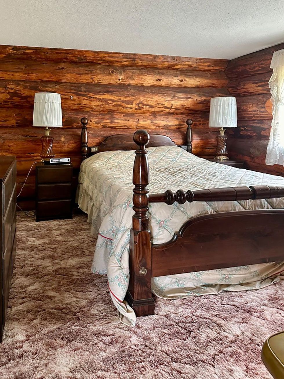 A log cabin for sale in B.C.