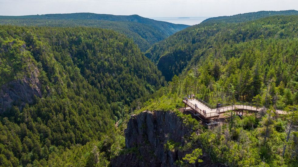 A lookout in Fundy Trail Provincial Park.