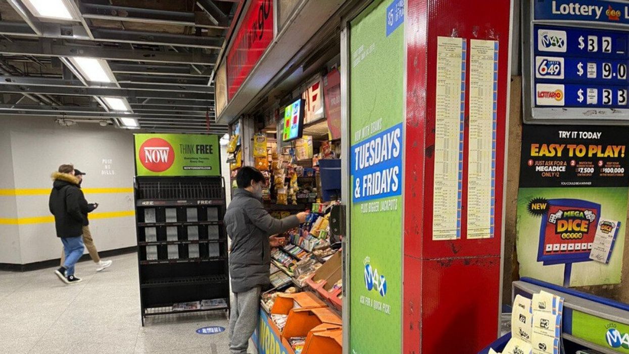 A lottery stand in Toronto