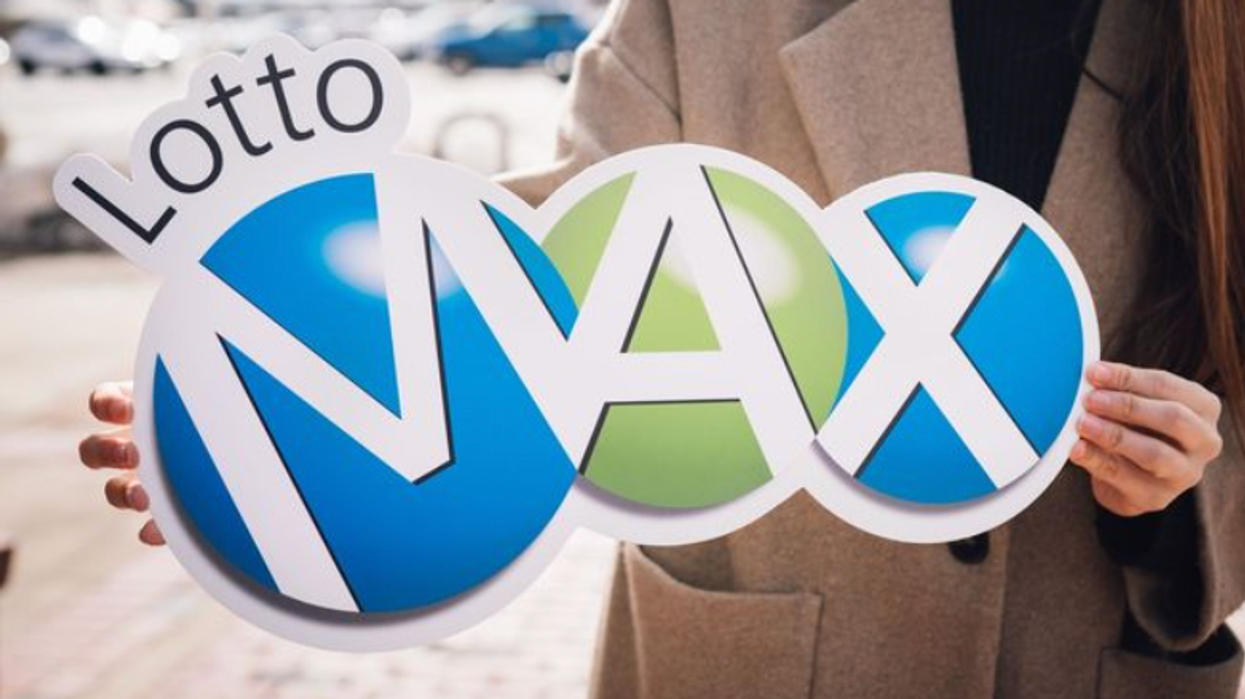 A Lotto Max sign.