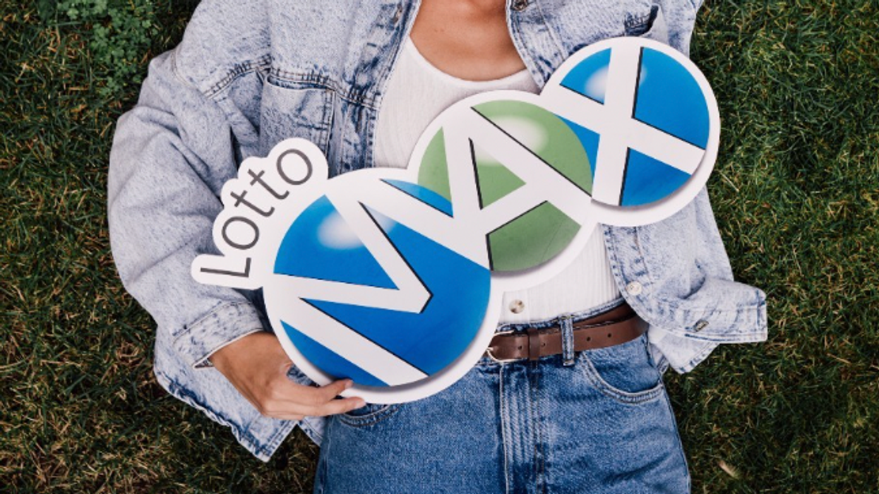 A Lotto Max sign.