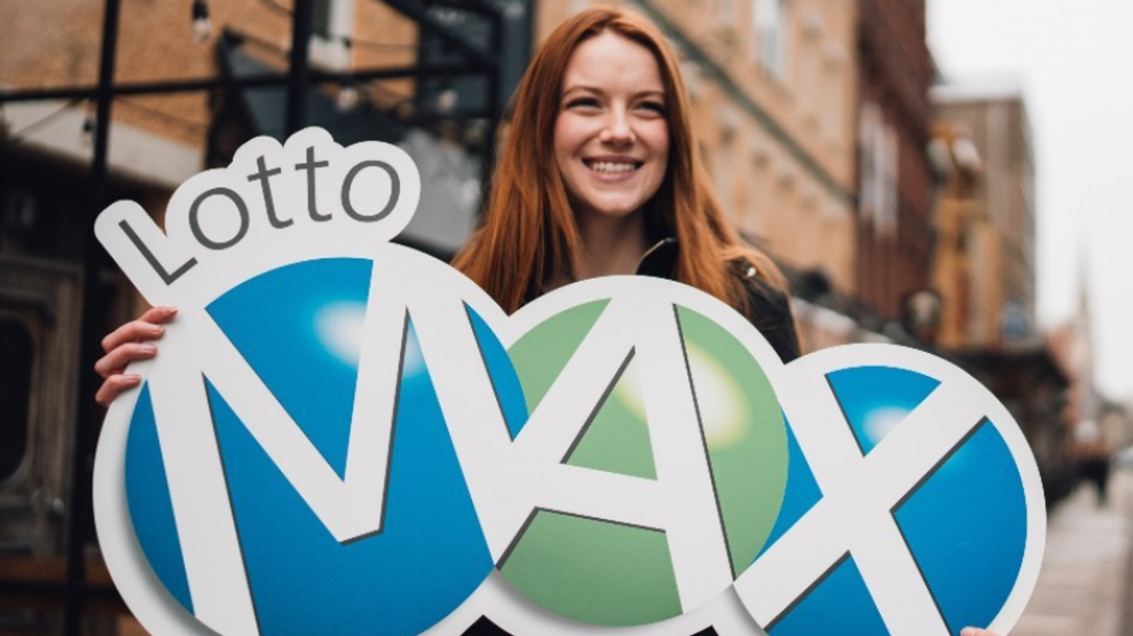A Lotto Max sign.