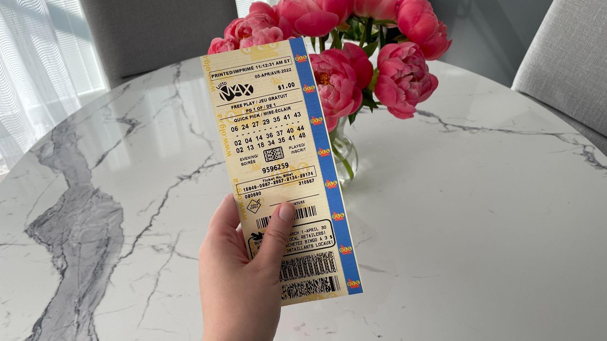 A Lotto Max ticket.