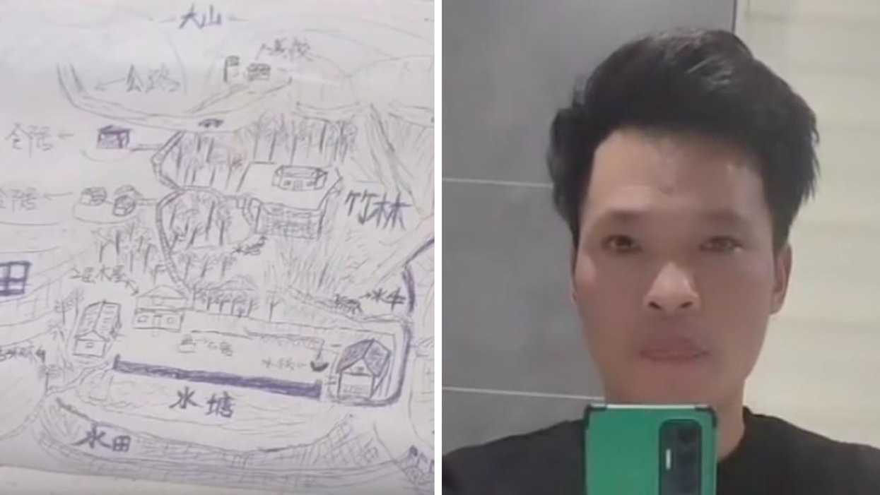 A Man Drew The Village Where He Was Kidnapped At Age 4 & TikTokers Actually Found His Home