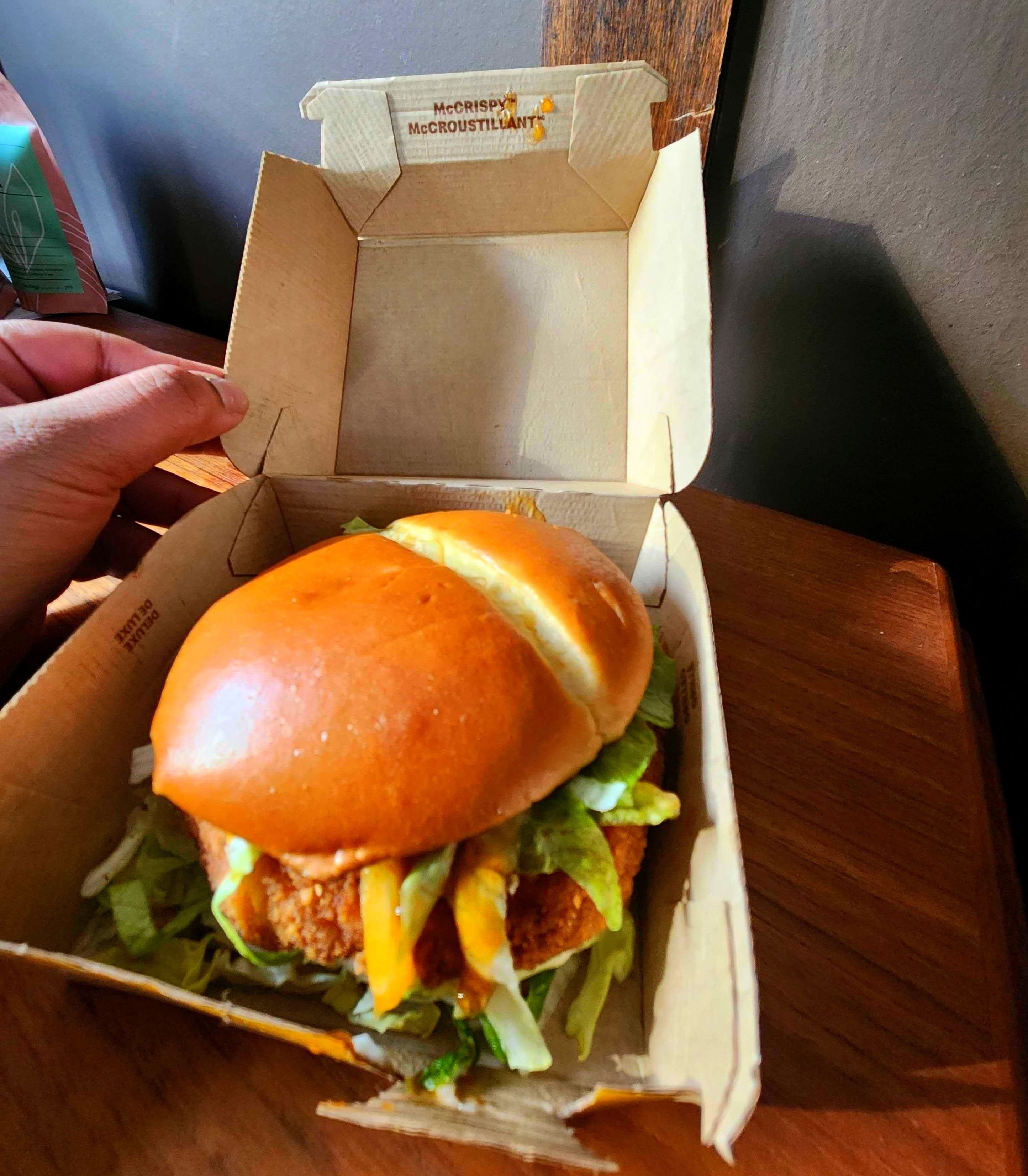 A McDonald's Hot Honey McCrispy.