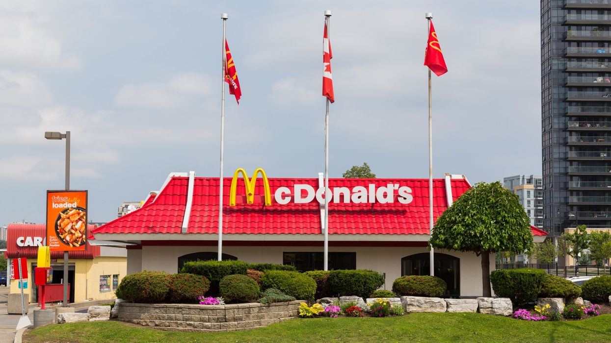 A McDonald's location in Canada.